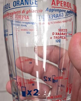 Bicchiere cocktail vintage Aperol anni ’70 