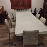 Tavolo  Quark allungabile con 6 sedie