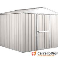 Box porta attrezzi in lamiera 276x260 bianco