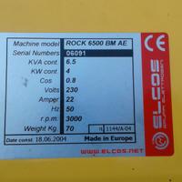 Gruppo elettrogeno ELCOS 6.5