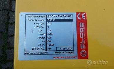 Gruppo elettrogeno ELCOS 6.5