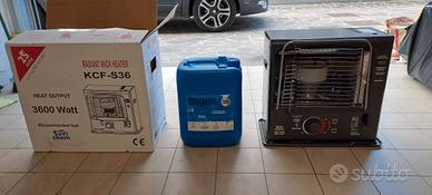 Stufa a stoppino 53m³ con combustibile Ecocalor