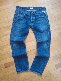 Jeans Replay Uomo W32 Straight Denim