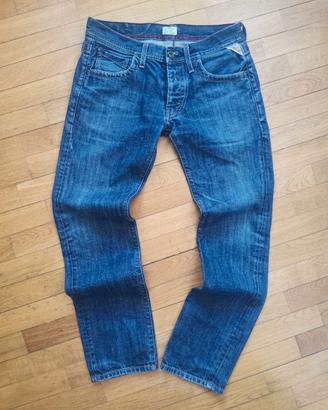 Jeans Replay Uomo W32 Straight Denim