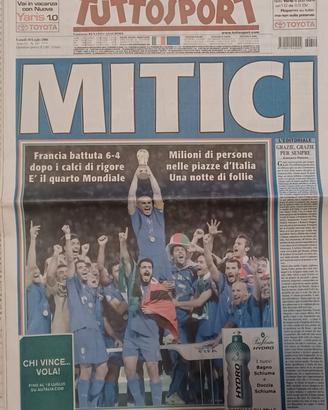Tutto Sport. Italia campione del mondo 2006