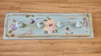 Appendino in legno massello stile shabby