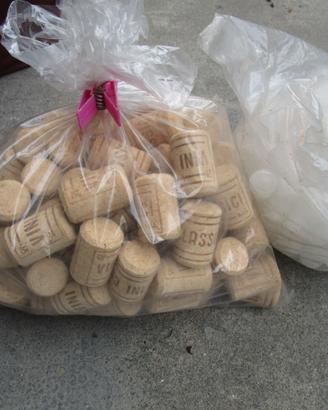 Tappi in sughero/plastica per bottiglie vino