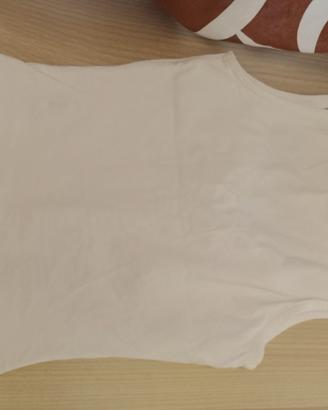 top bianco scollato estivo 