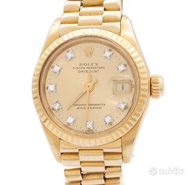 Rolex Date Just ref. 6917 Oro Lady Diamond Dial