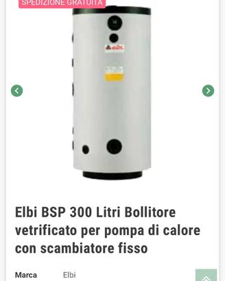 Boiler per solare riscaldamento elbi bsp 300