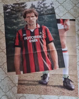 Poster Grandezza reale Franco Baresi - Anni 90
