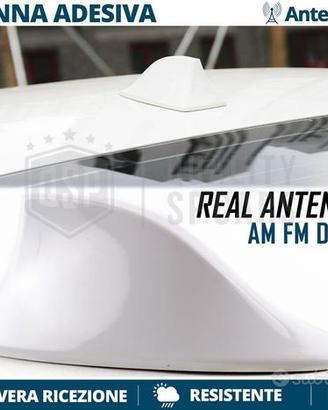 Antenna PINNA SQUALO BIANCA per PORSCHE AM FM DAB