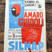 Insegna cartone Amaro Ghidoli Verona