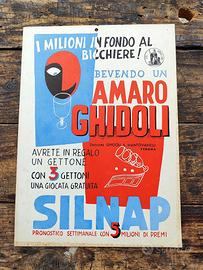 Insegna cartone Amaro Ghidoli Verona