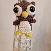 Portachiavi amigurumi gufo