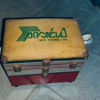 panchetto pesca vintage con scomparti 