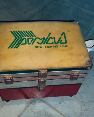 panchetto pesca vintage con scomparti 