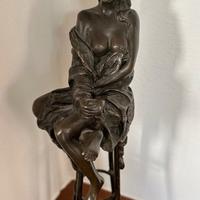 Scultura art deco in bronzo Pierre Collinet