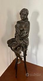 Scultura art deco in bronzo Pierre Collinet