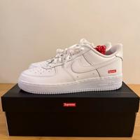 Sneakers basse SupremexNike Air Force 1bianche38.5