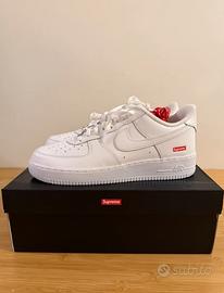 Sneakers basse SupremexNike Air Force 1bianche38.5