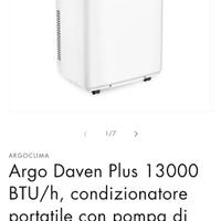 Condizionatore Argo Daven Plus 13000 BTU/h
