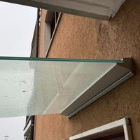 pensilina vetro tettoia ingresso