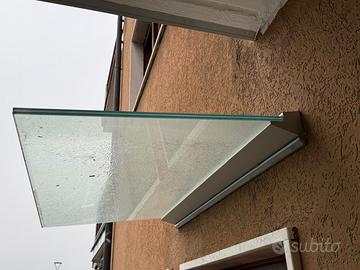 pensilina vetro tettoia ingresso
