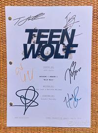 Teen Wolf copione originale autografato ristampa 