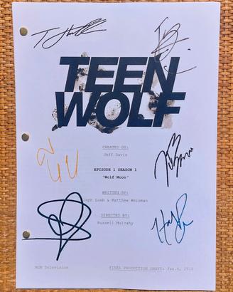 Teen Wolf copione originale autografato ristampa 