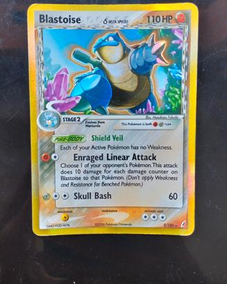 Pokémon Blastoise Delta Species 2/100 