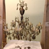 Lampadario a gocce anni 60