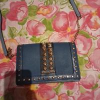 Borsa Michael Kors Crossbody blu con borchie studs