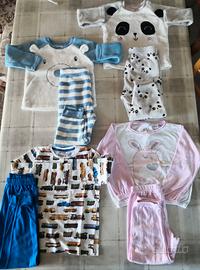 4 Pigiami Bimba 2-4 Anni (Blukids, Pile e Cotone)