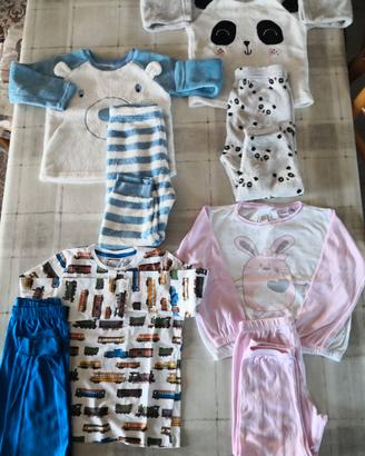 4 Pigiami Bimba 2-4 Anni (Blukids, Pile e Cotone)