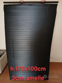 Tenda veneziana NERA in alluminio 100xh.175cm