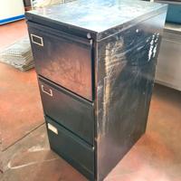 schedario per cartelle a tre cassetti usato