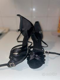 Scarpe da ballo nere- Tacco 7,5 cm- Numero 34