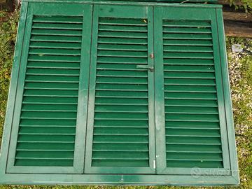 PERSIANA FINESTRA ALLUMINIO 3 ANTE VERDE