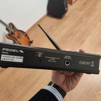 MICROFONO WIRELESS PROEL E LUCE STOBOSCOPICA