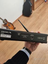 MICROFONO WIRELESS PROEL E LUCE STOBOSCOPICA