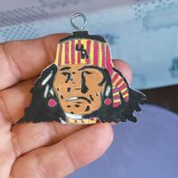 Portachiavi As Roma in legno 