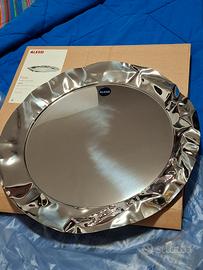 Vassoio Alessi Foix rotondo acciaio