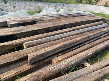 Travi abete quercia traverse ferroviarie ( grandi)