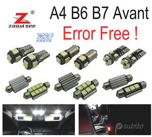 KIT 23 LAMPADE LED INTERNE AUDI A4 S4 RS4 B6 B7 QU