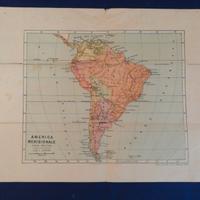Cartina geografica dell'America meridionale