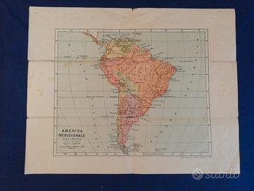 Cartina geografica dell'America meridionale