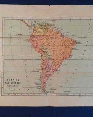 Cartina geografica dell'America meridionale