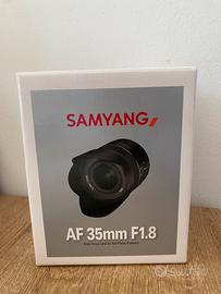 Samyang 35 mm f1.8 FE per sony