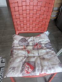 4 cuscini per siede in tessuto antimacchia